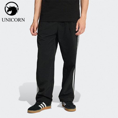 Adidas/阿迪达斯正品三叶草男士运动休闲宽松梭织经典长裤KE3589