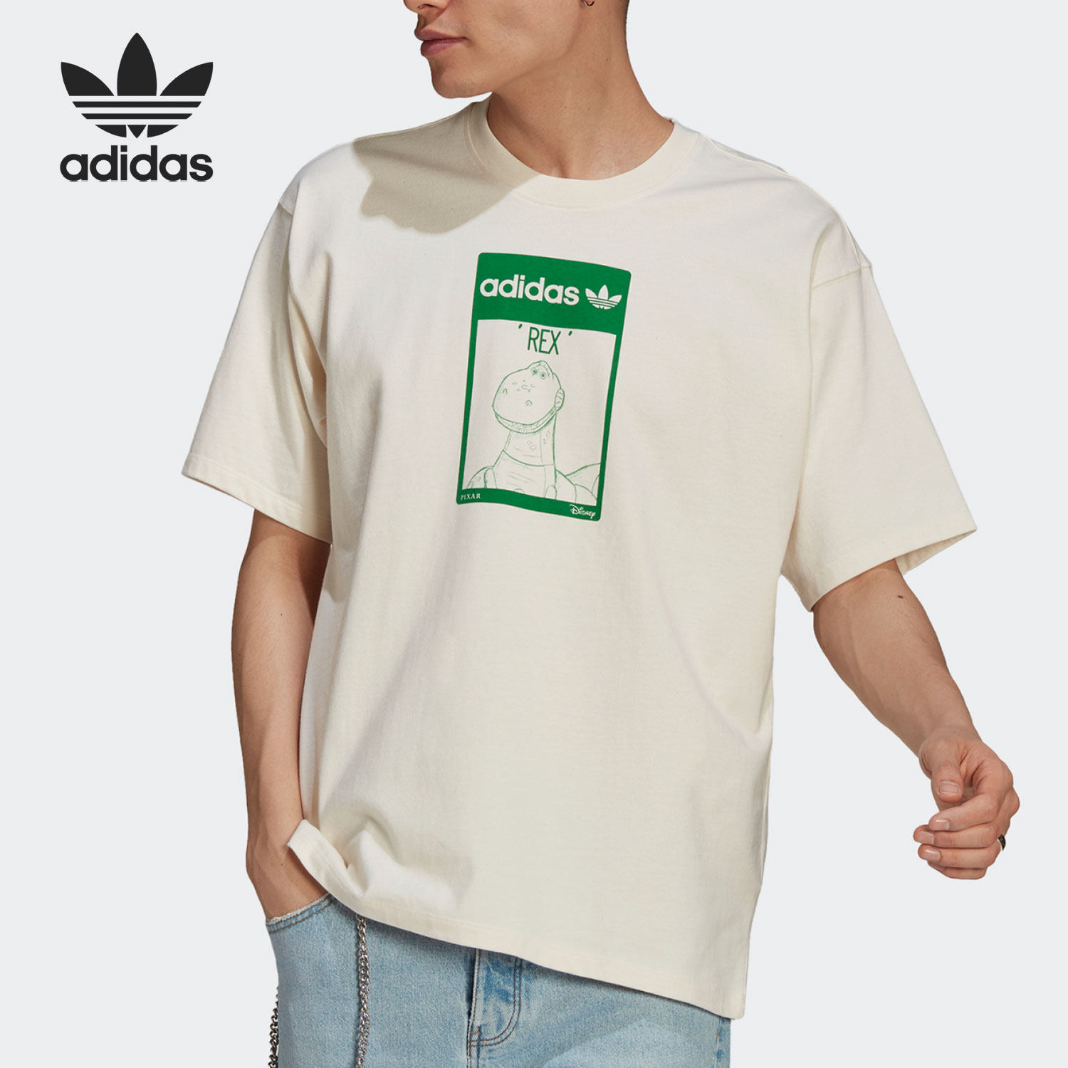 Adidas/阿迪达斯正品新款男子短袖夏季三叶草运动T恤GP3396