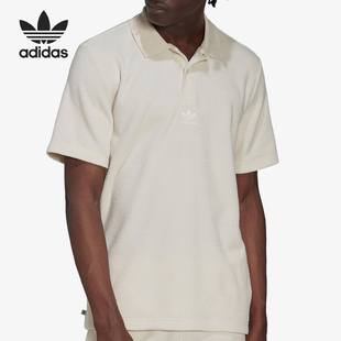 POLO衫 Adidas 运动透气短袖 三叶草男士 IB7723 阿迪达斯正品