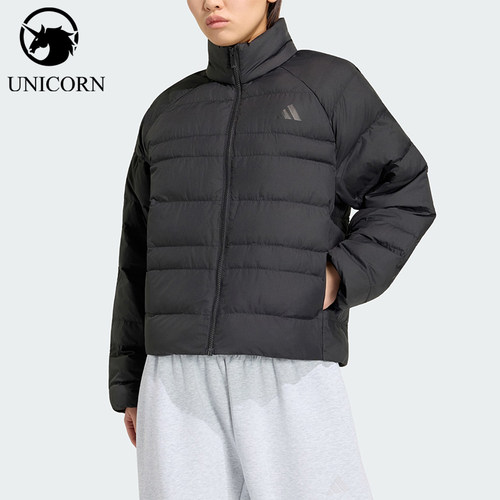 Adidas/阿迪达斯正品女士休闲舒适立领拉链保暖棉服KF2715