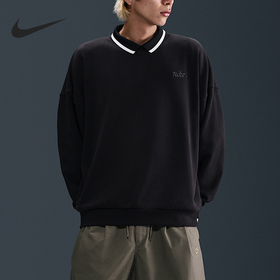 Nike/耐克正品Club 男士Oversize 风套头圆领卫衣IB8360-010