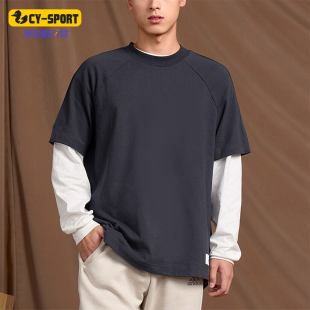 运动休闲宽松短袖 Adidas 情侣款 新款 T恤IS7490 阿迪达斯正品