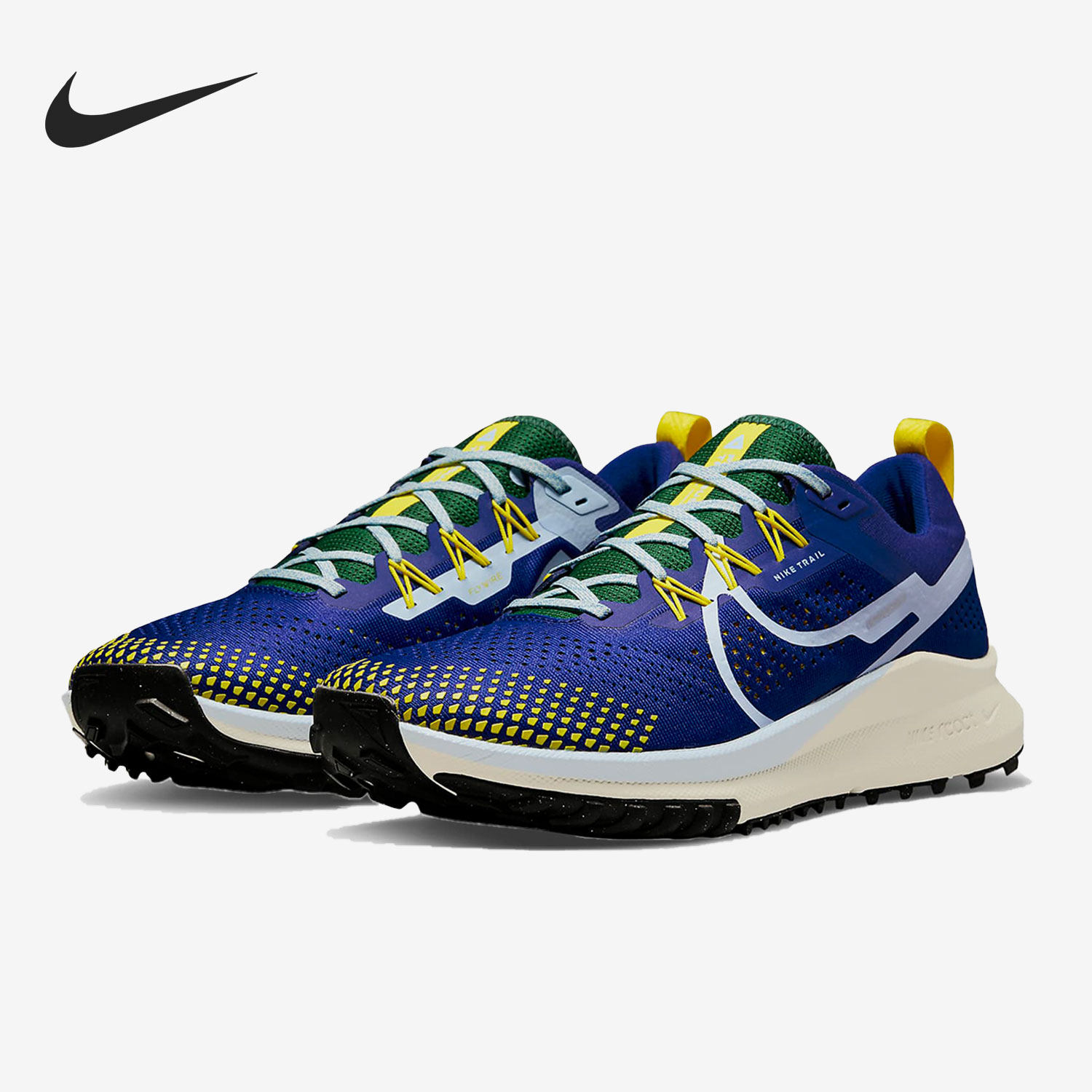 Nike/耐克正品React Pegasus Trail 4男子跑步鞋DJ6158-400