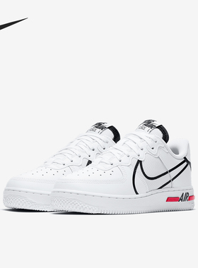 Nike/耐克正品当季新款AIR FORCE 1 REACT (GS)女子运动鞋CD6960