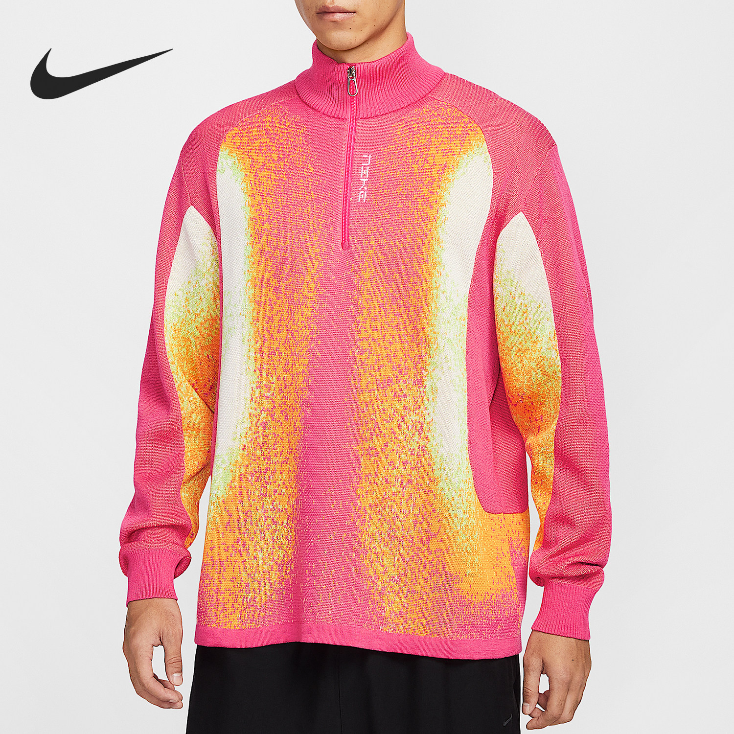 Nike/耐克正品2025秋季款男士休闲热成像图案保暖毛衣HV1412-645