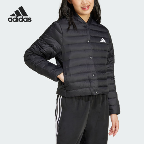Adidas/阿迪达斯正品新款女士运动保暖轻薄立领羽绒服JM1236