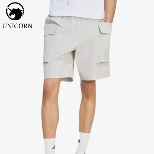 Adidas/阿迪达斯官方正品WOVEN纯色梭织中腰休闲短裤男短裤KX4877