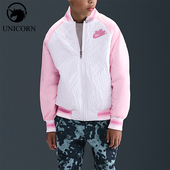 Nike 133 字母拉链校园绗缝夹克外套IR0013 耐克正品 大童保暖经典