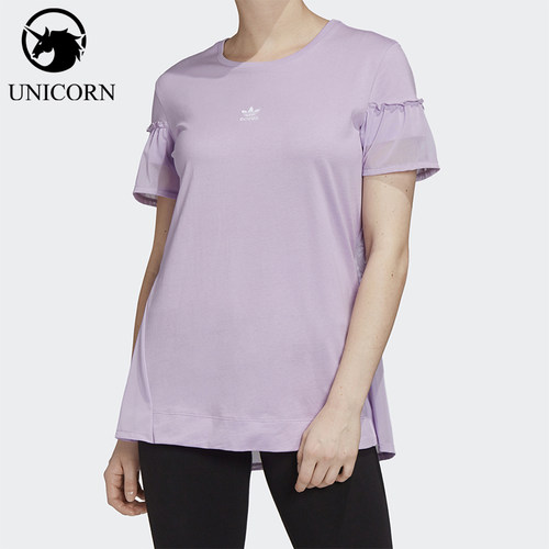 Adidas/阿迪达斯正品三叶草女士圆领轻盈透气短袖T恤GK3661