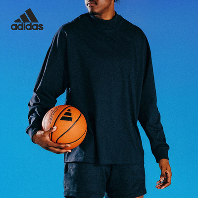 Adidas/阿迪达斯官方正品当季新款情侣款圆领运动套头卫衣IN7696