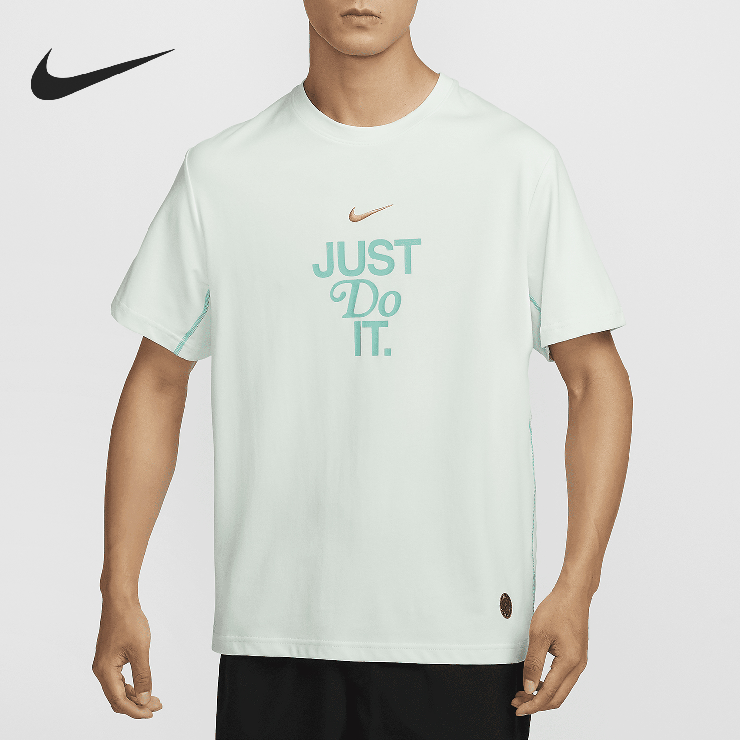 Nike/耐克正品Dri-FIT男士透气圆领运动训练短袖HM4458-333