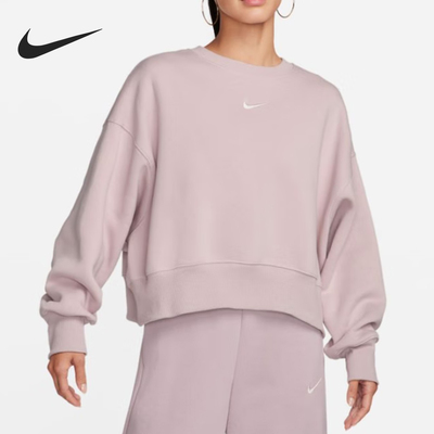 Nike/耐克正品春季女士圆领宽松透气休闲运动卫衣DQ5762-019