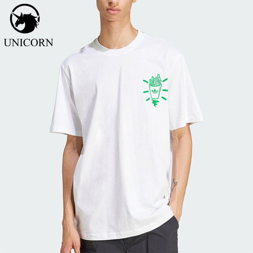 Adidas/阿迪达斯正品三叶草T-Shirt新款男经典街头短袖T恤JD067