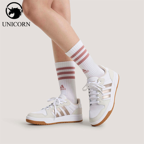 Adidas/阿迪达斯官方正品ENTRAP男女减震复古篮球风板鞋KH8218