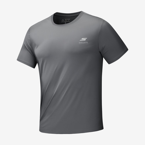 Skechers斯凯奇正品舒适科技系列男女透气速干T恤S6126019-00QF