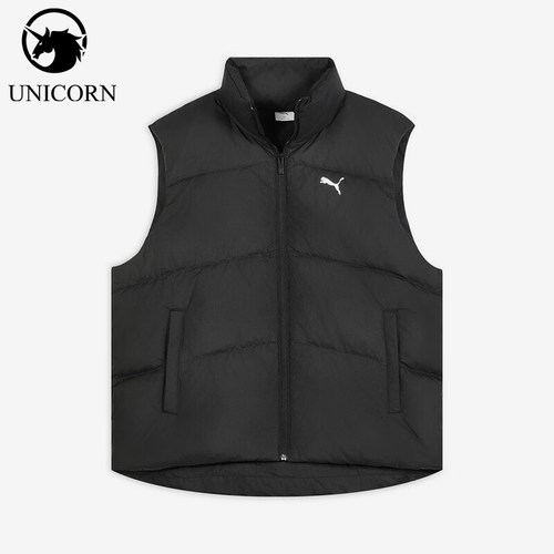 Puma/彪马正品2025冬季款男女运动保暖立领鸭绒羽绒马甲692781-01