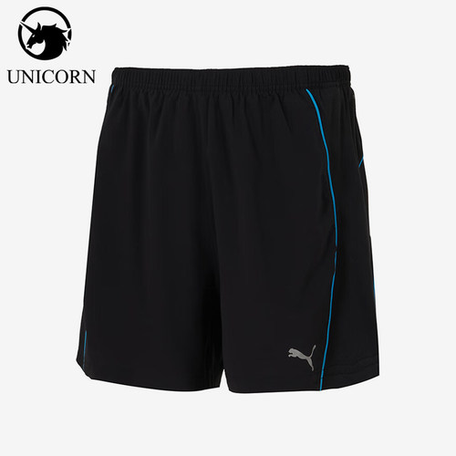 Puma/彪马正品时尚柔软亲肤男士黑蓝色经典速干运动短裤527255-98