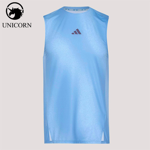 Adidas/阿迪达斯正品夏季男士无袖跑步训练运动背心T恤KY5047