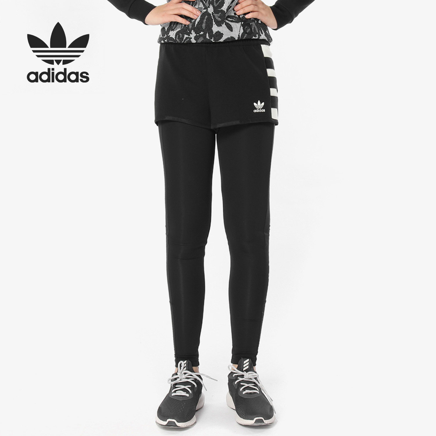 Adidas/阿迪达斯正品新款 SHORTS 三叶草系列女短裤 DH4178