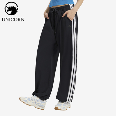 Adidas/阿迪达斯正品女士宽松梭织舒适经典休闲运动长裤KX6695