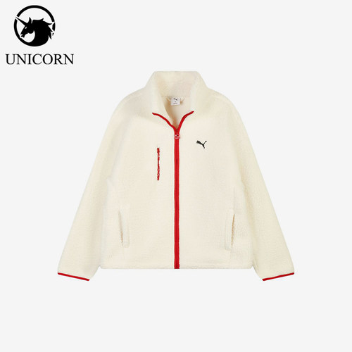 Puma/彪马正品SHERPA FZ男士拉链宽松长袖绒感外套694990-18