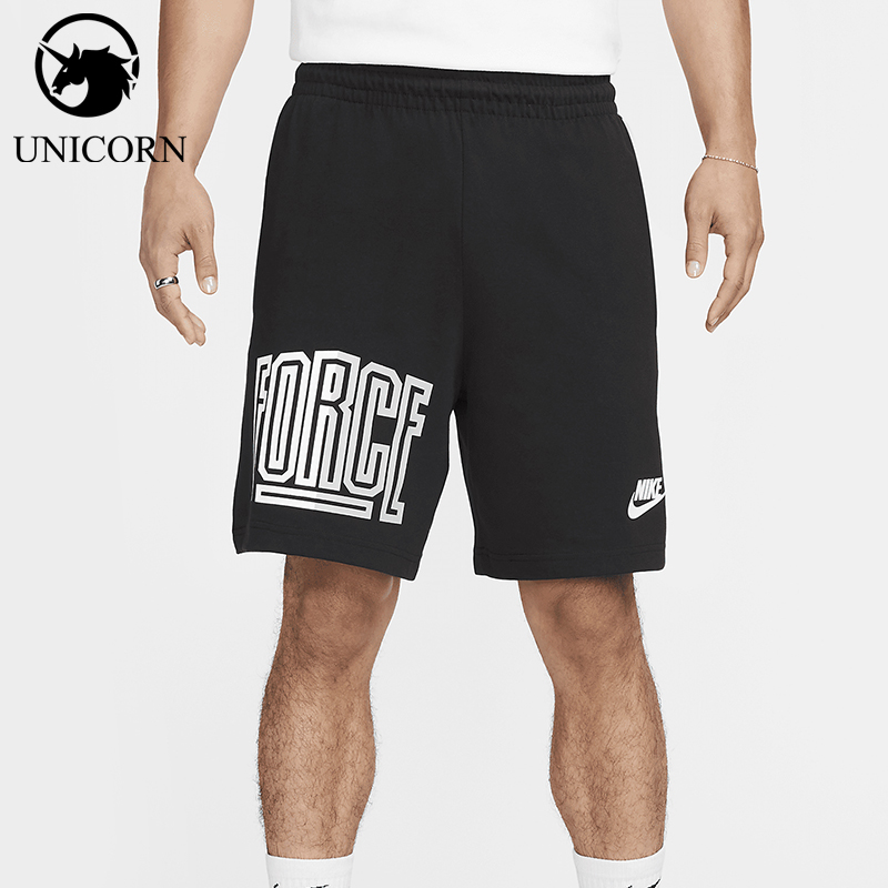 Nike/耐克正品2025男士日常松紧腰透气印花休闲短裤FB6958-010