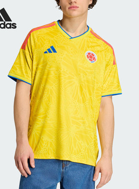 Adidas/阿迪达斯正品2026春季款男女V领经典足球透气短袖JL6972