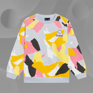 女小童加绒休闲运动套头圆领长袖 新款 卫衣YWDS348 李宁正品 Lining
