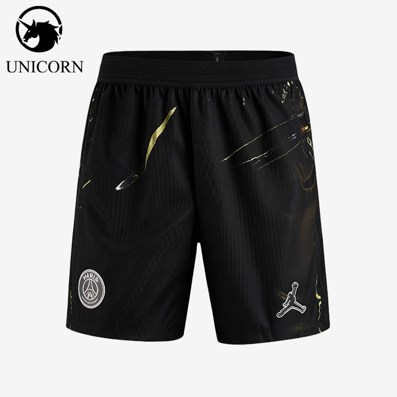 Nike/耐克正品JORDAN新款男黑金色足球运动经典短裤IB3149-010