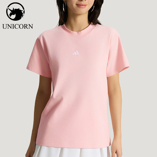 Adidas/阿迪达斯正品夏季女士时尚日常经典透气休闲短袖T恤KX2765