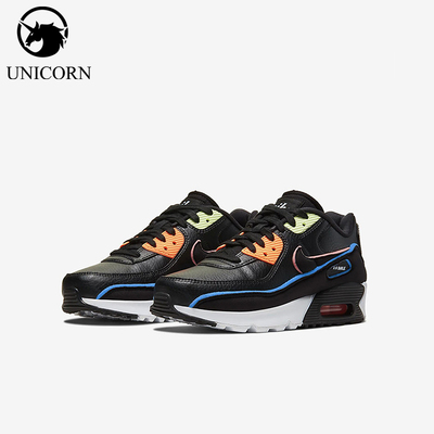 Nike/耐克正品AirMax90SE新款儿童黑色鞋跑步鞋CK4068-001