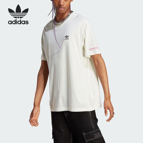 Adidas/阿迪达斯官方正品三叶草RICH MNISI联名款男子短袖IU0055