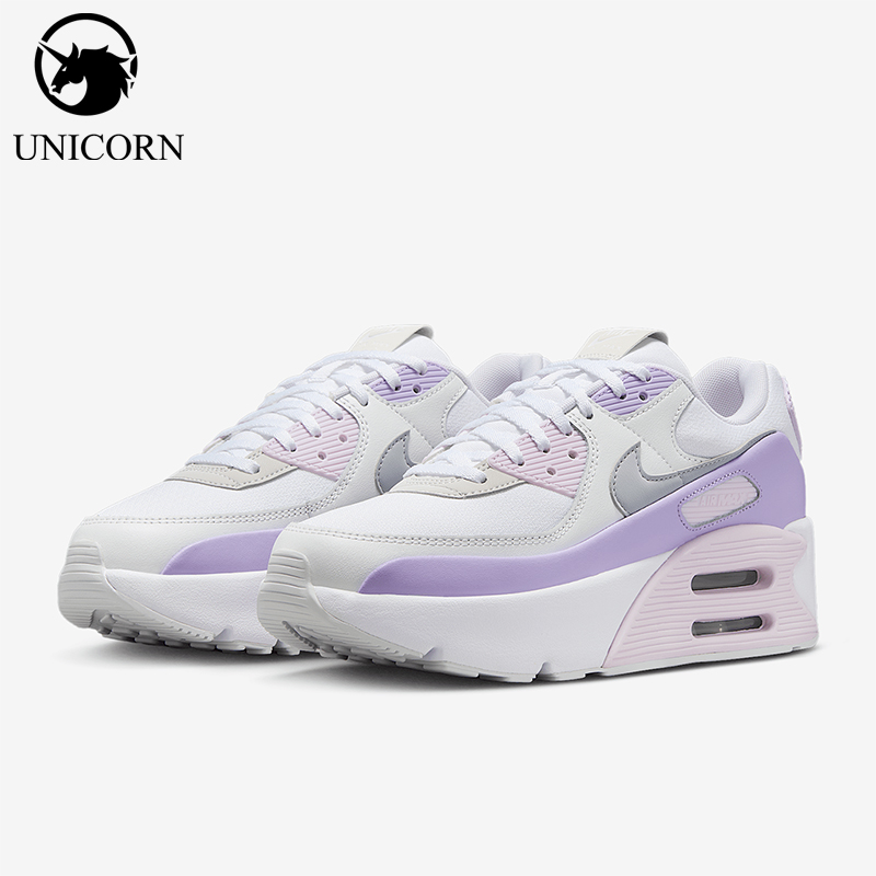 Nike/耐克正品Air Max 90 女士休闲拼接气垫厚底运动鞋FD4328-113