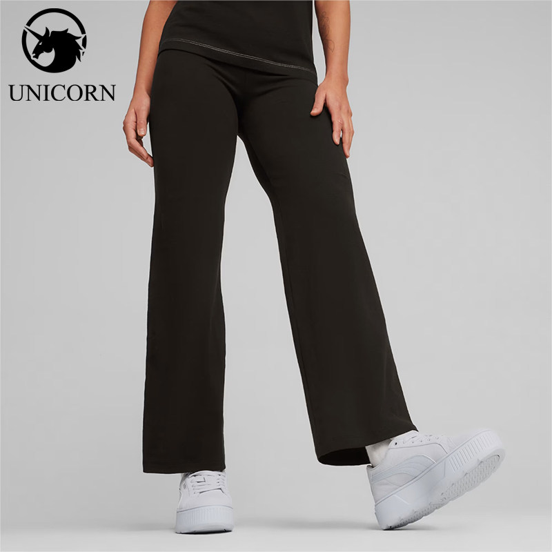 Puma/彪马正品女士简约直筒紧身透气时尚休闲长裤680405-01
