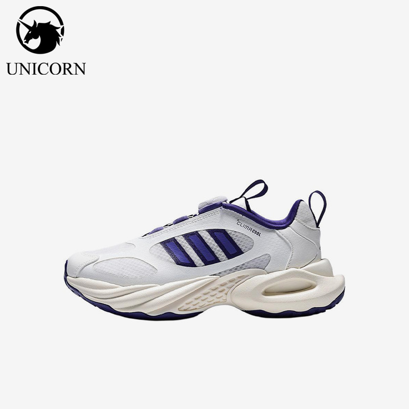 Adidas/阿迪达斯正品三叶草新款男女白紫色鞋经典跑步鞋LA2381