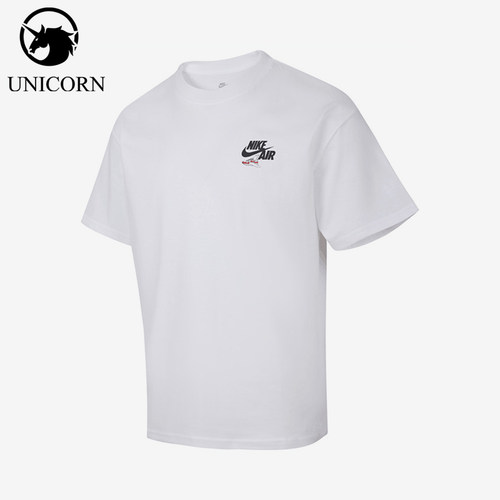 Nike/耐克正品Swoosh男士新款透气休闲经典运动短袖HQ9276-100