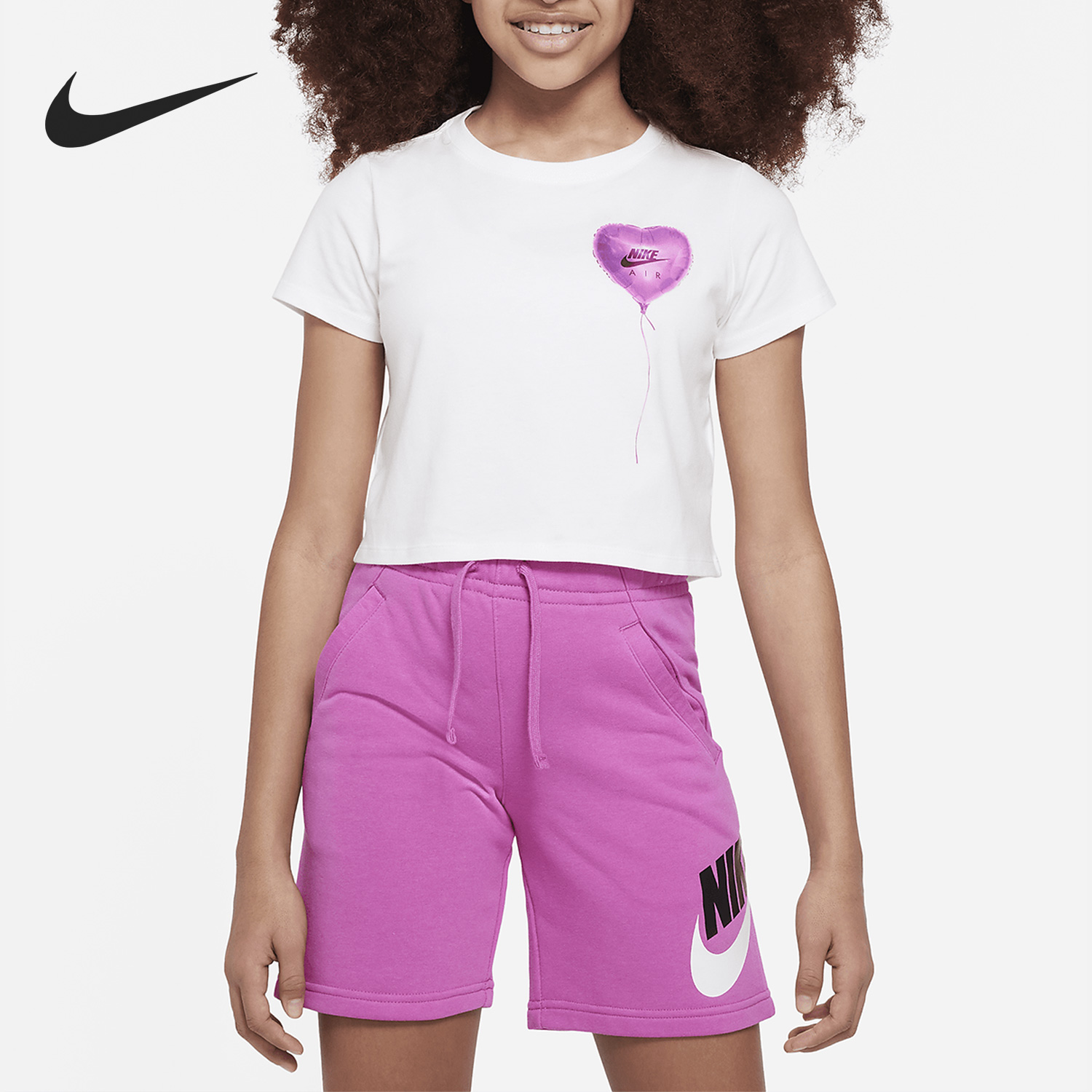 Nike/耐克正品夏季Sportswear大童短款运动短袖T恤FD0918-100