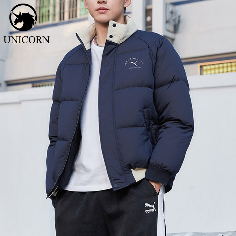 Puma/彪马正品立领品牌含羽绒外套男女经典休闲夹克外套692813-16
