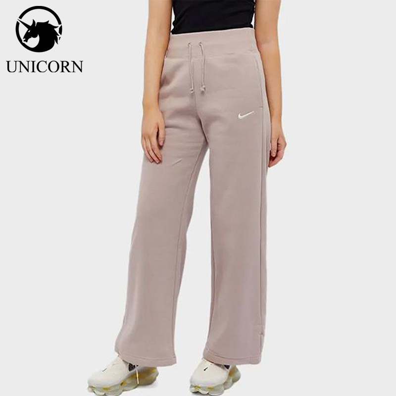 Nike/耐克正品系带女士印花图案松紧腰阔腿经典休闲裤DQ5615-272