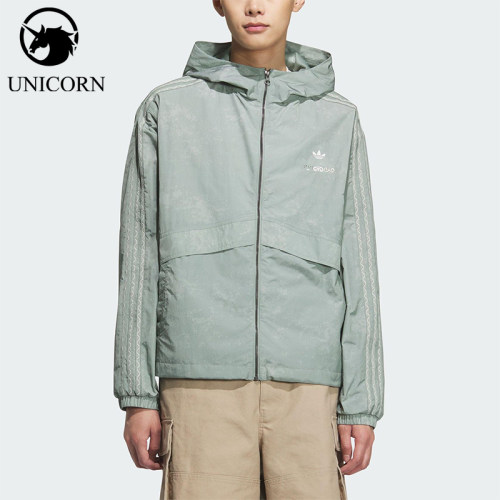 Adidas/阿迪达斯正品三叶草男女休闲连帽耐穿经典日常外套KC1434