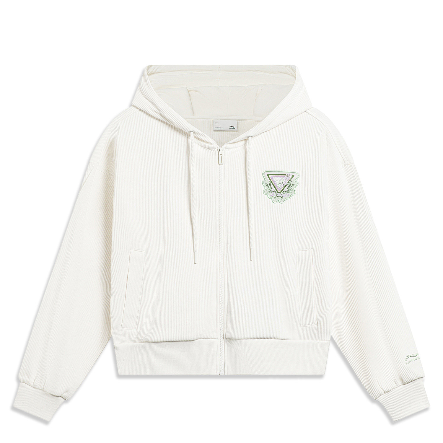 Lining/李宁正品中国文化系列女子休闲宽松百搭连帽外套AWDT372