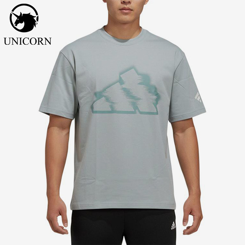 Adidas/阿迪达斯正品FUSTL时尚男树形图案经典印花短袖T恤KW9510