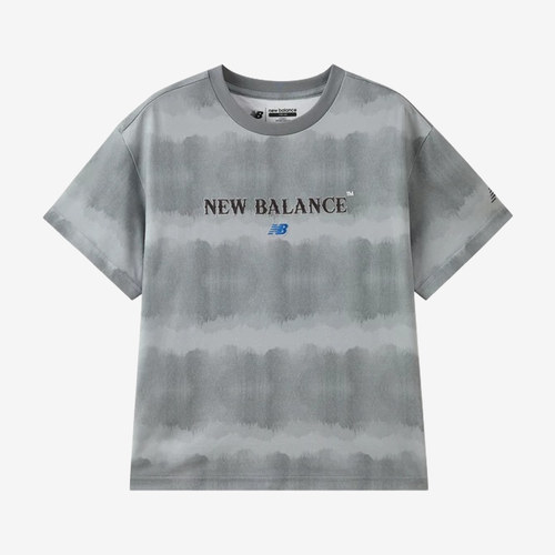 New Balance新百伦正品儿童短袖落肩T恤休闲运动7EG24053-GR