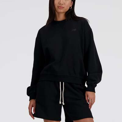 New Balance/NB正品运动女子舒适透气百搭卫衣套头衫WT41500-BK