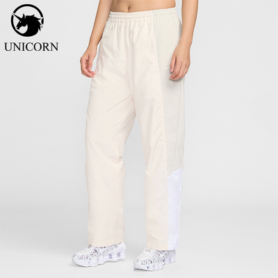 Nike/耐克正品Sportswear女士运动中腰拼接刺绣长裤IF0219-103