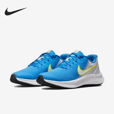 Nike耐克正品Star Runner 3 GS大童低帮运动休闲跑步鞋DA2776-009