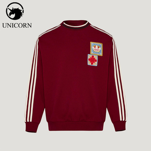 Adidas/阿迪达斯正品三叶草男女休闲新年款运动套头卫衣KU1423