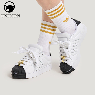 Adidas/阿迪达斯官方正品三叶草女士经典复古贝壳头板鞋IH6679