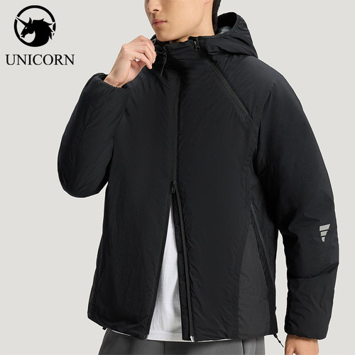 Adidas/阿迪达斯正品2025冬季款男士连帽运动耐穿棉服KH0413
