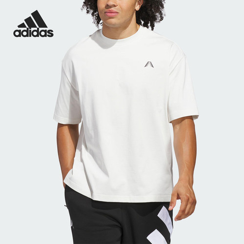 Adidas/阿迪达斯官方正品当季男士宽松篮球运动短袖JM2678